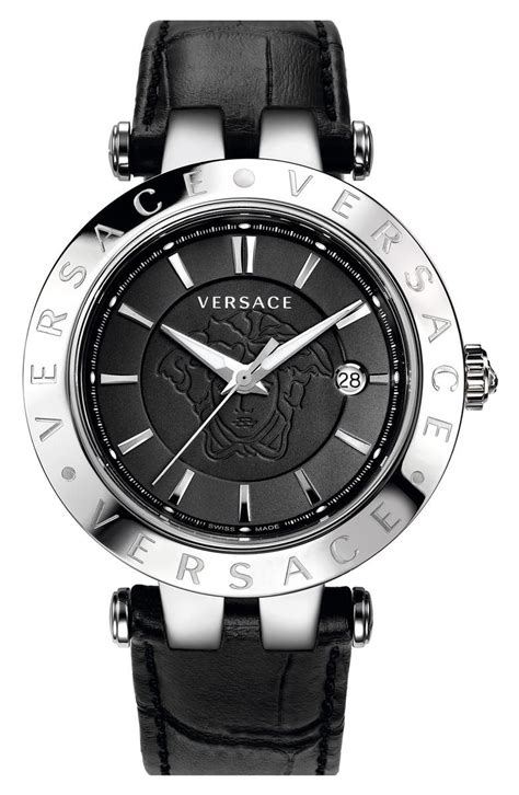 versace leather watch strap.